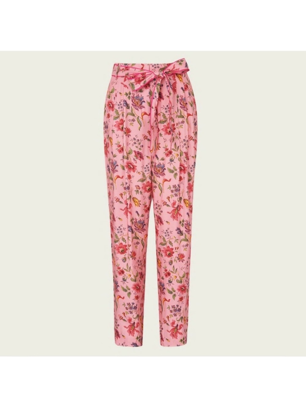 L.K. Benett Women's Floral Tie-Waist Pants in Pink